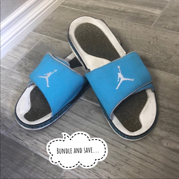jordan sandals blue